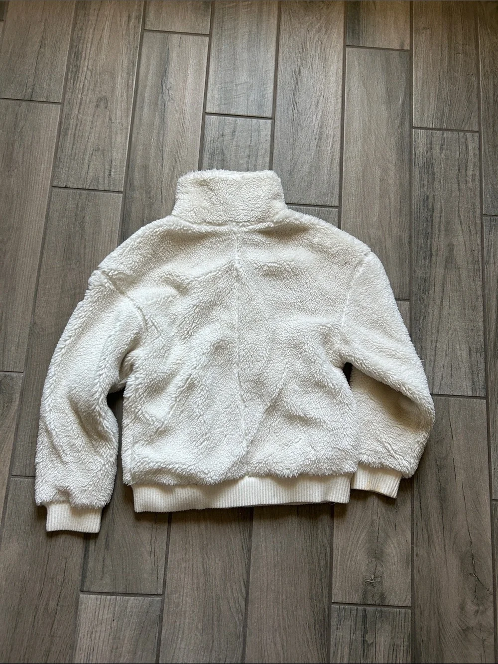 ALO Yoga Ivory Sherpa Zip Jacket
